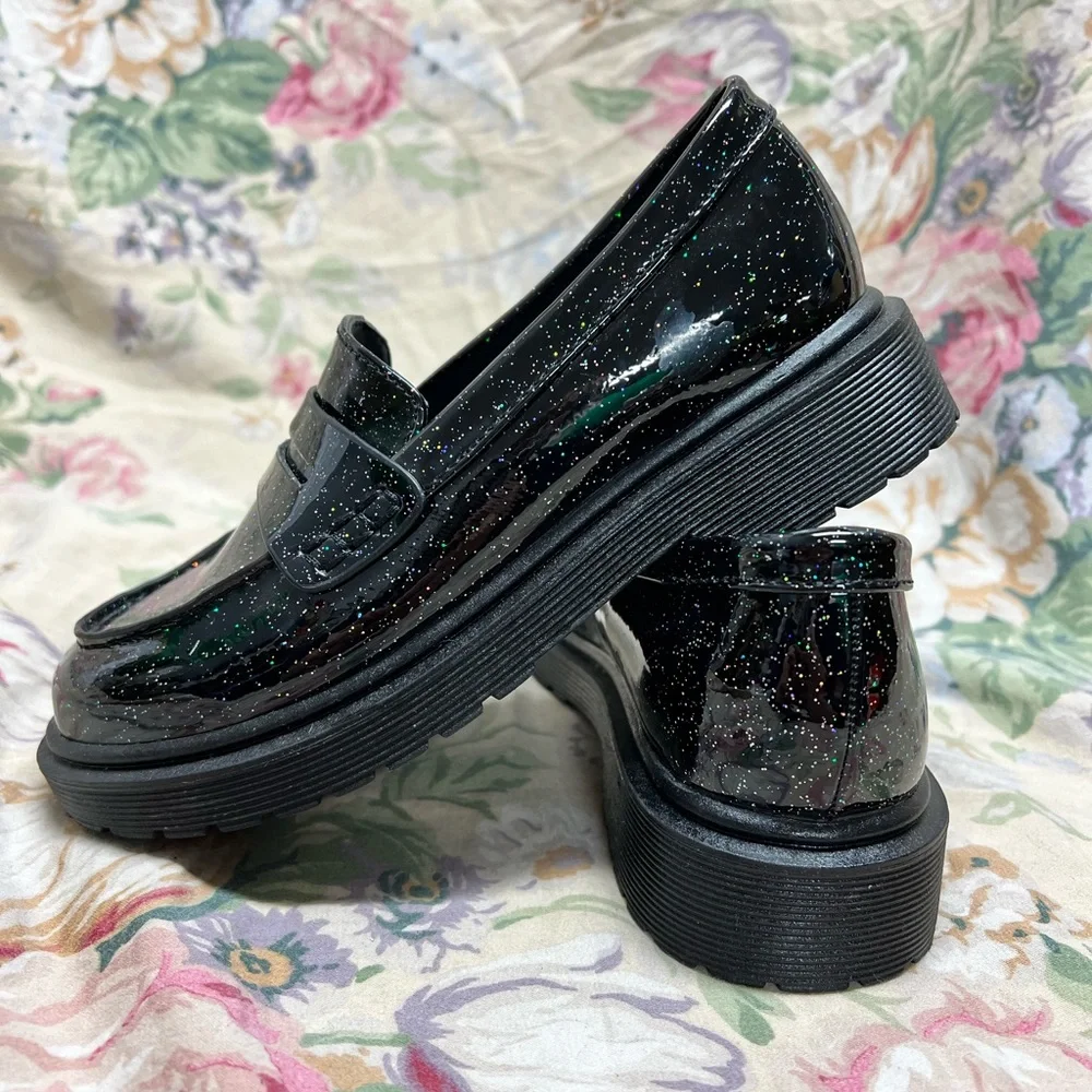 Glitter Celia slip on shoes